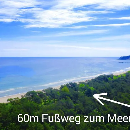 Strandhaus Ruegen - Meerblick, Sauna, Kamin & Whirlpool 別荘 *