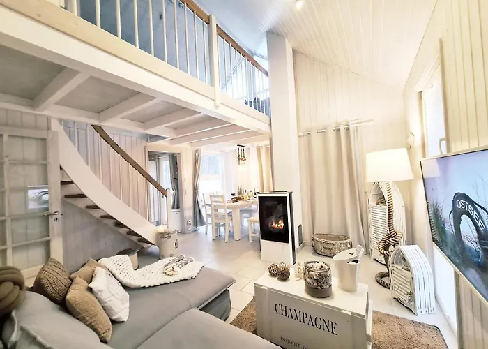 Strandhaus Ruegen - Meerblick, Sauna, Kamin & Whirlpool Tatil Evi Baabe